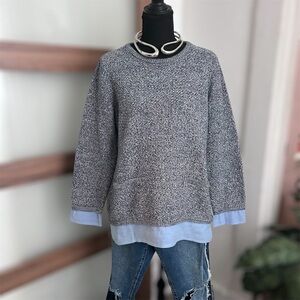Talbots 100% Cotton Blue Sweater. Size MP